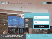 Tablet Screenshot of montana-immobilier.com